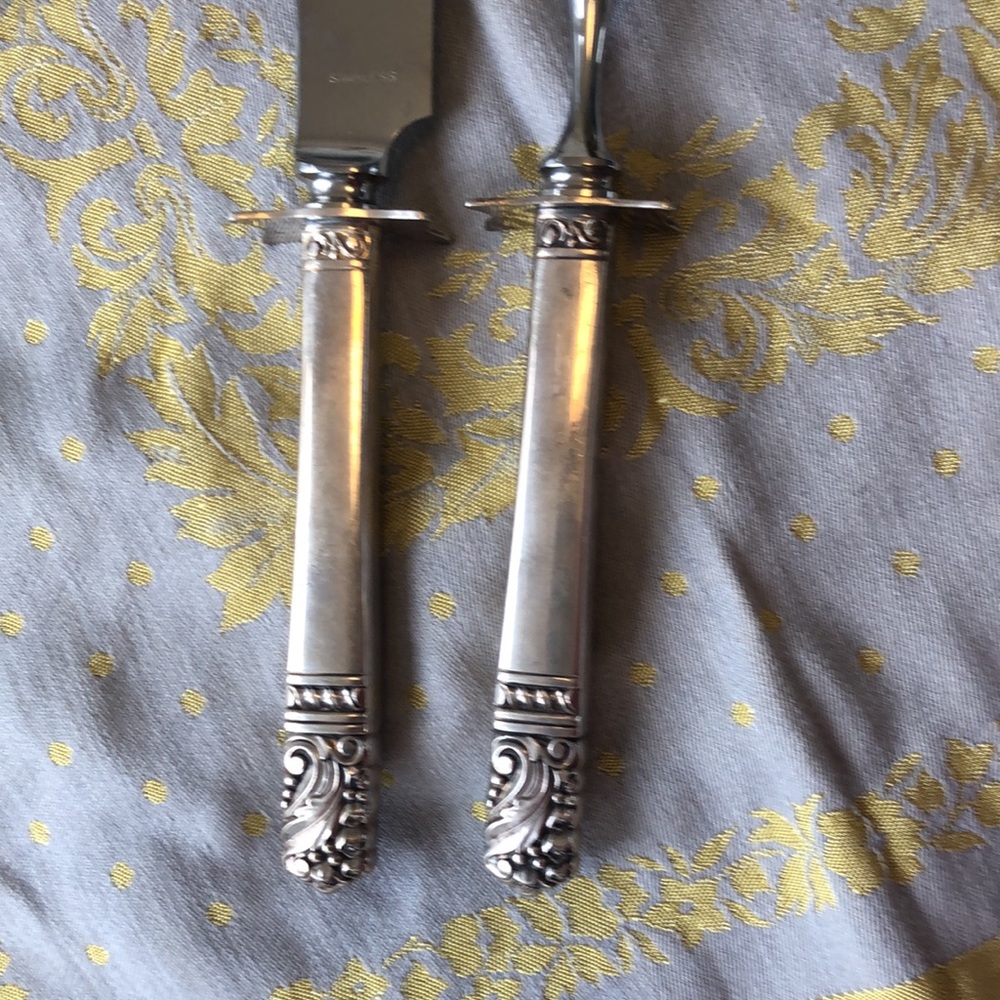 Sterling Carving Set - Picture 3 of 9